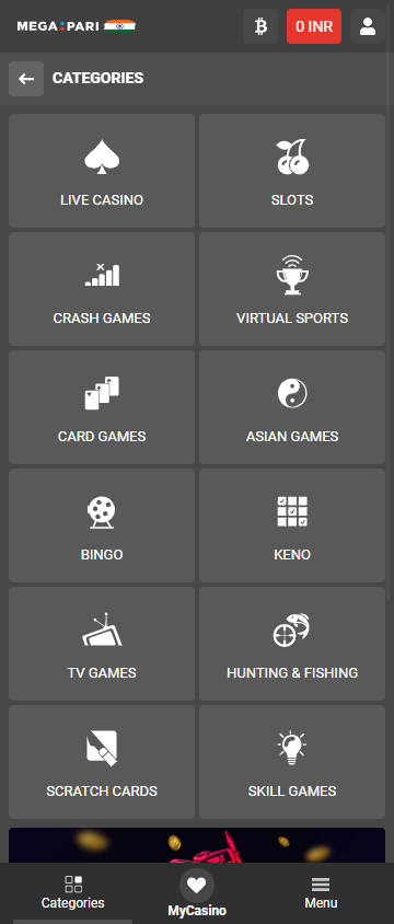 Megapari - Online Casino Games