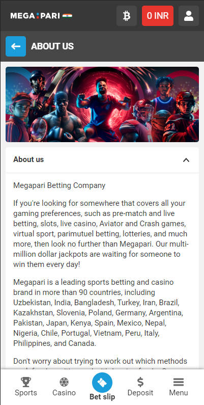 Megapari Casino - About Us