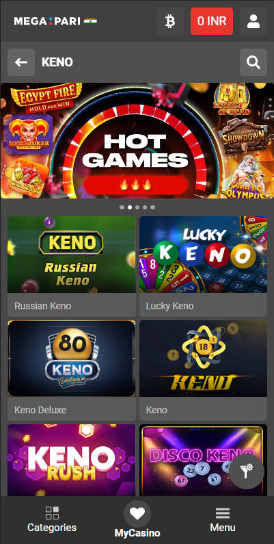 Megapari Casino - Lottery