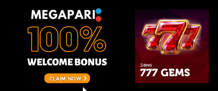 Megapari 100% Deposit Bonus- 777 Gems