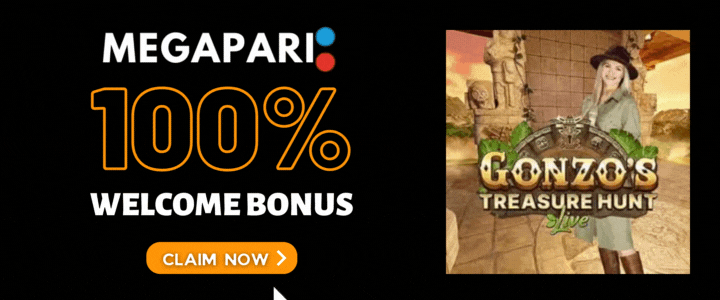 Megapari 100% Deposit Bonus- Gonzo's Treasure Hunt